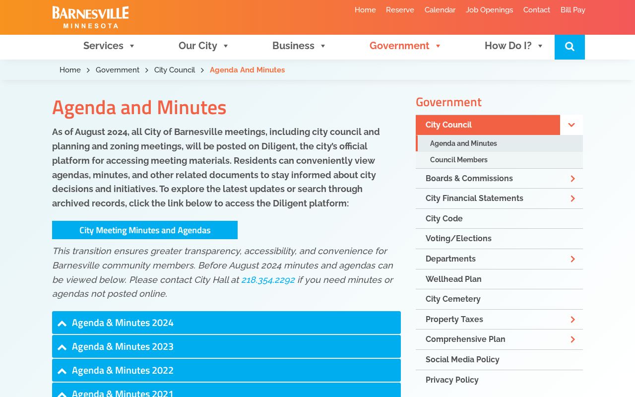 Barnesville court record distinction and city agenda minutes resources