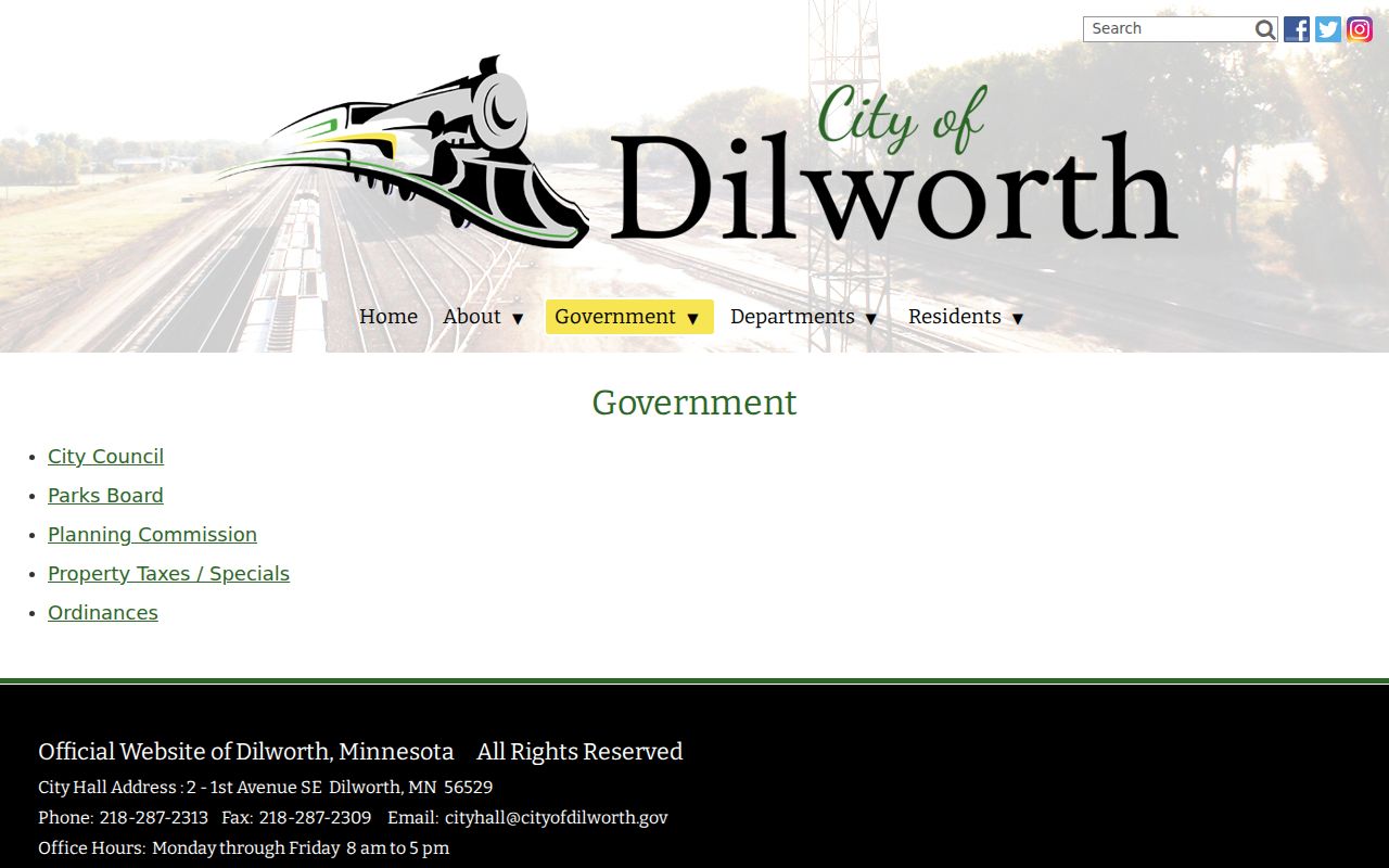 Dilworth court record distinction and city government ordinance resources